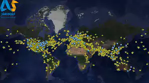 مسافت هوایی تعدادی از کشورها تا ایران